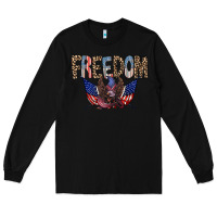 Black freedom Long Sleeve Tee - RacoonDesign