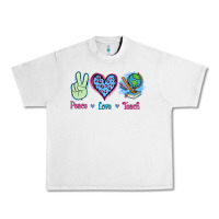 Lunar Rock Peace Love Teach Urban Heavy Tee - Jasminsmagicworld