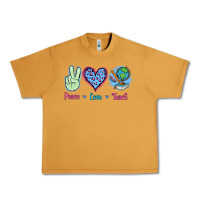 Peanut Butter Peace Love Teach Urban Heavy Tee - Jasminsmagicworld