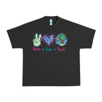 Pigment Black Peace Love Teach Urban Heavy Tee - Jasminsmagicworld