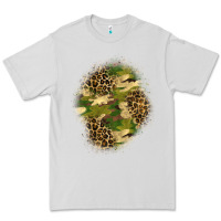 Dove Grey camouflage and leopard patch  4 Premium Tee - BundleAndBundleShop