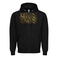 Black Camouflage Background Zipper Hoodie - Jasminsmagicworld