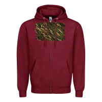 Burgundy Camouflage Background Zipper Hoodie - Jasminsmagicworld