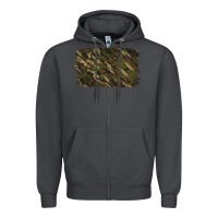 Smoke Camouflage Background Zipper Hoodie - Jasminsmagicworld