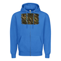 True Royal Camouflage Background Zipper Hoodie - Jasminsmagicworld