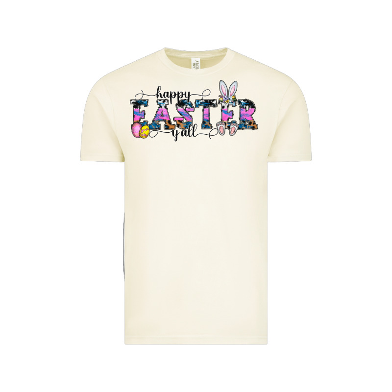Happy Easter Y'all Vintage Tee by CowhideDigitalArt | Teevron
