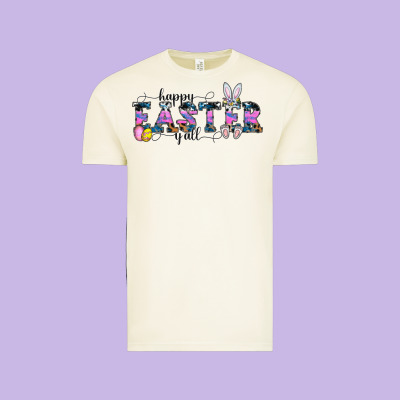 Happy Easter Y'all Vintage Tee Designed By Cowhidedigitalart