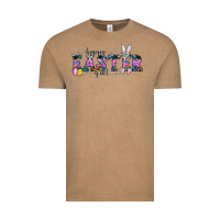 Vintage Coffee Happy Easter Y'all Vintage Tee - CowhideDigitalArt