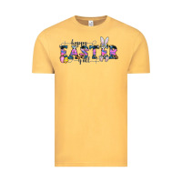 Vintage Mustard Happy Easter Y'all Vintage Tee - CowhideDigitalArt