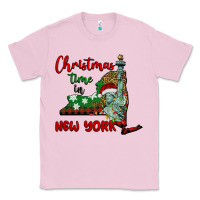 Bubblegum Pink christmas time in new york Classic Tee - BarkalooDesign