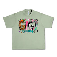 Oil Green gigi bunny Urban Heavy Tee - CowhideDigitalArt