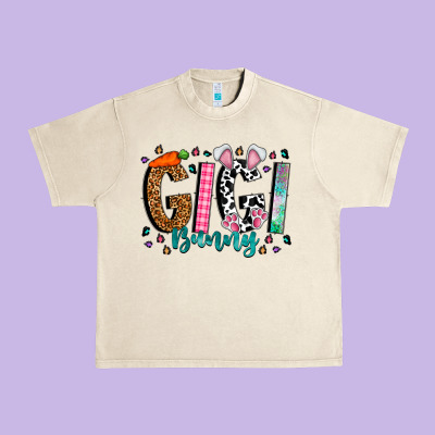 Gigi Bunny Urban Heavy Tee Designed By Cowhidedigitalart