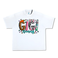 White gigi bunny Urban Heavy Tee - CowhideDigitalArt