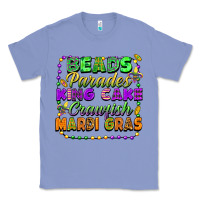 Colony Blue Beads parades king cake crawfish Mardi Gras Classic Tee - FaDigitalArtStudio