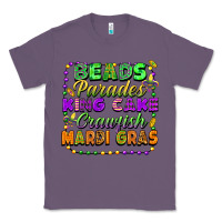 Lavender Beads parades king cake crawfish Mardi Gras Classic Tee - FaDigitalArtStudio