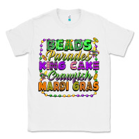 White Beads parades king cake crawfish Mardi Gras Classic Tee - FaDigitalArtStudio