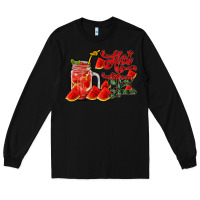 Black hot mom summer watermelon Long Sleeve Tee - RacoonDesign