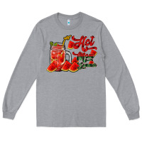 Heather Grey hot mom summer watermelon Long Sleeve Tee - RacoonDesign