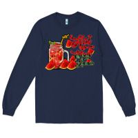 Navy hot mom summer watermelon Long Sleeve Tee - RacoonDesign