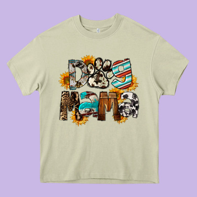 Dog Mama Mother's Day Heavy Core Tee Designed By Fadigitalartstudio