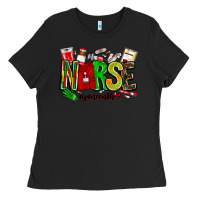 Black Nurse Juneenth Ladies Tee - CowhideDigitalArt