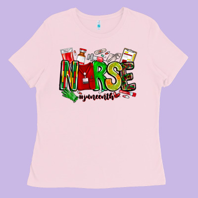 Nurse Juneenth Ladies Tee Designed By Cowhidedigitalart