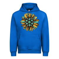 Cobalt Gemstone Sunflower Urban Hoodie - RanaPortraitStore