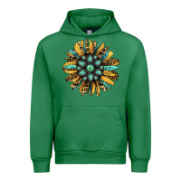 Emerald Gemstone Sunflower Urban Hoodie - RanaPortraitStore