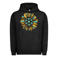 Pigment Black Gemstone Sunflower Urban Hoodie - RanaPortraitStore
