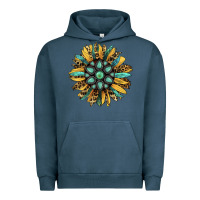Pigment Midnight Navy Gemstone Sunflower Urban Hoodie - RanaPortraitStore