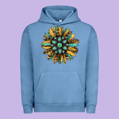 Gemstone Sunflower Urban Hoodie Designed By Ranaportraitstore
