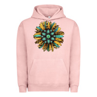 Pigment Salmon Gemstone Sunflower Urban Hoodie - RanaPortraitStore