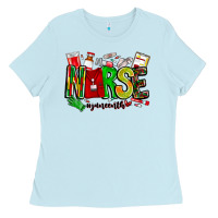 Baby Blue Nurse Juneenth Ladies Tee - CowhideDigitalArt