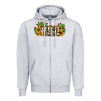 Heather Grey Cactus Cowhide Sunflower Mama and Mini Set Zipper Hoodie - Jasminsmagicworld