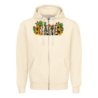 Sandshell Cactus Cowhide Sunflower Mama and Mini Set Zipper Hoodie - Jasminsmagicworld
