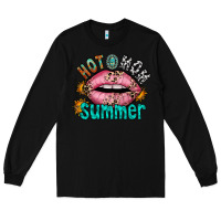 Black hot mom summer Long Sleeve Tee - RacoonDesign