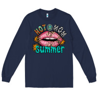 Navy hot mom summer Long Sleeve Tee - RacoonDesign