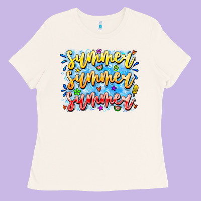 Summer Summer Summer Ladies Tee Designed By Cowhidedigitalart