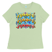 Matcha Summer Summer Summer Ladies Tee - CowhideDigitalArt