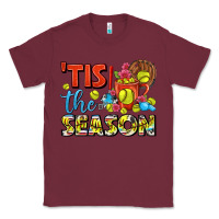 Burgundy tis the season  softball coffee mug Classic Tee - FaDigitalArtStudio