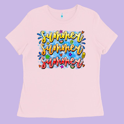 Summer Summer Summer Ladies Tee Designed By Cowhidedigitalart