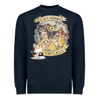 Navy Cats Against Cat Calls Heavyweight Sweatshirt - Bettercallsaul