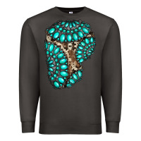 Smoke gemstone cowhide patches Premium Sweatshirt - RanaPortraitStore