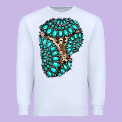 Gemstone Cowhide Patches Premium Sweatshirt Designed By Ranaportraitstore