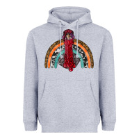 Heather Grey thanksgiving turkey rainbow Heavyweight Hoodie - RanaPortraitStore