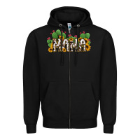 Black Cactus Cowhide Sunflower Mama and Mini Set Zipper Hoodie - Jasminsmagicworld
