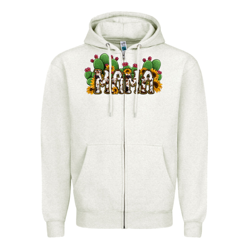 Cactus Cowhide Sunflower Mama And Mini Set Zipper Hoodie by Jasminsmagicworld | Teevron