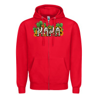 Red Cactus Cowhide Sunflower Mama and Mini Set Zipper Hoodie - Jasminsmagicworld