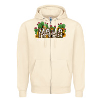 Sandshell Cactus Cowhide Sunflower Mama and Mini Set Zipper Hoodie - Jasminsmagicworld