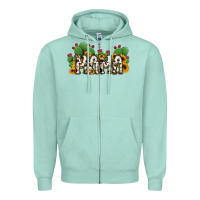 Seafoam Cactus Cowhide Sunflower Mama and Mini Set Zipper Hoodie - Jasminsmagicworld